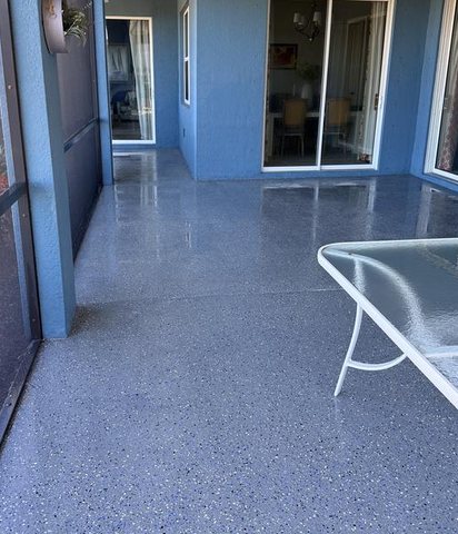 Screened patio — pressure washed after cleaning by Seen and Clean